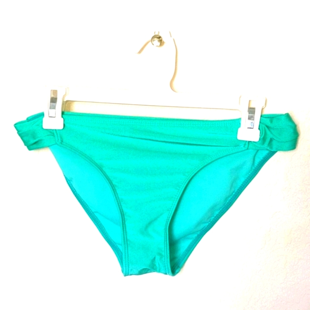 Endless Sun Turquoise Bikini Bottom Ruched Sides